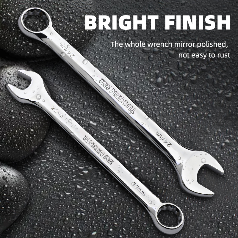 Factory Outlet Dual-Purpose Open-Ended Steel Wrench Set Double-Headed Chrome Finish OEM Customizable Metric Plastic Clamp Cars