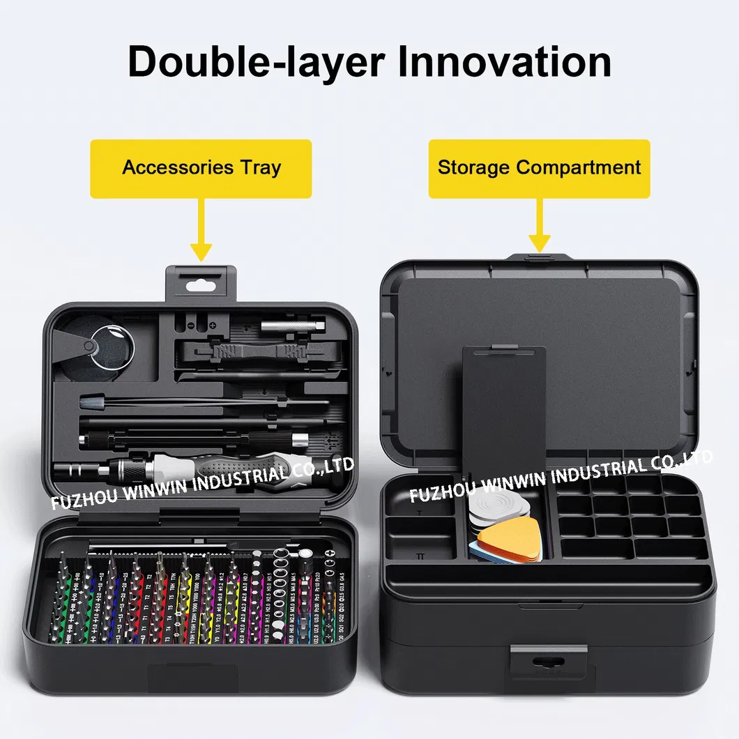 Screwdriver Set 132 in 1 Bits List