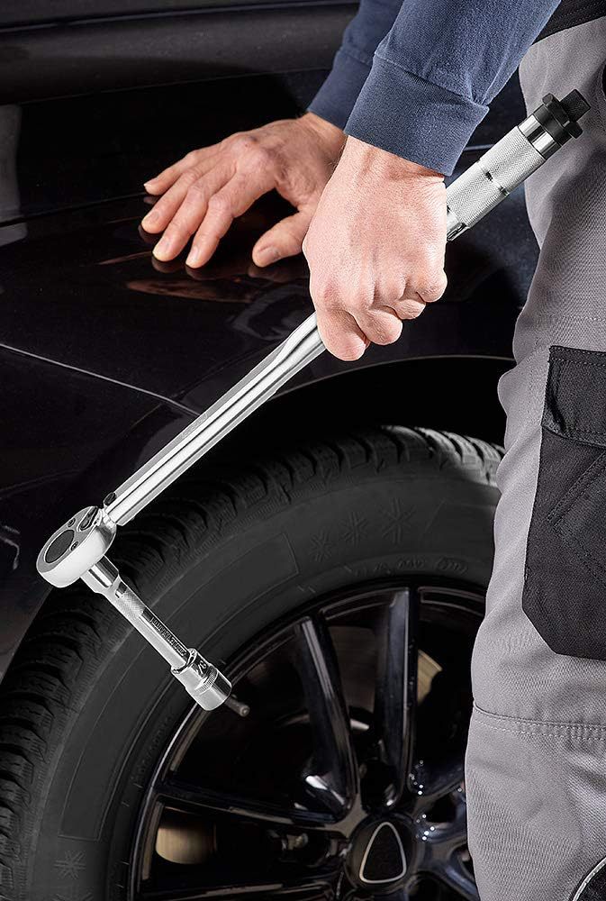 High Quality 1/4 3/8 1/2 Automotive Tool Adjustable Digital Torque Wrench Set With Display