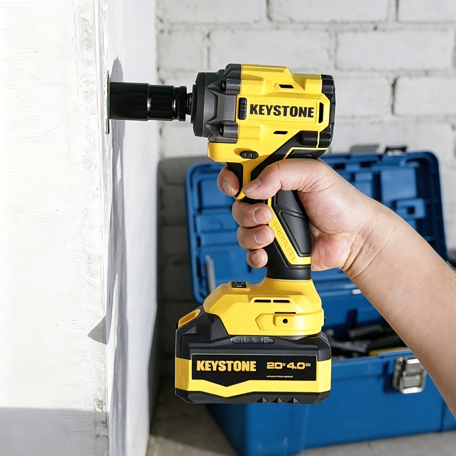 20 V Battery Powered Brushless Electric Impact Wrench with Three Speed