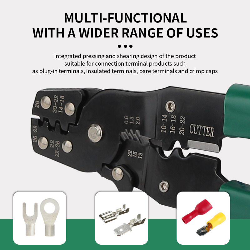 HS 202D Multifunctional Wire Stripper Pliers Crimping Tools Electrician Cable Cutter Wire Stripper Tool