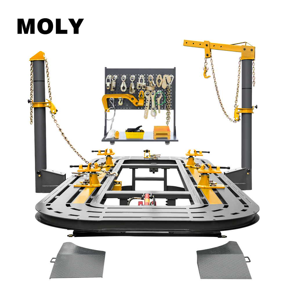 MOLY Body Repair Tools Car Bench Shop Equipment CE/ISO-9001 Certified 70Mpa Hydraulic Pressure 100KN Tower Pulling Force for