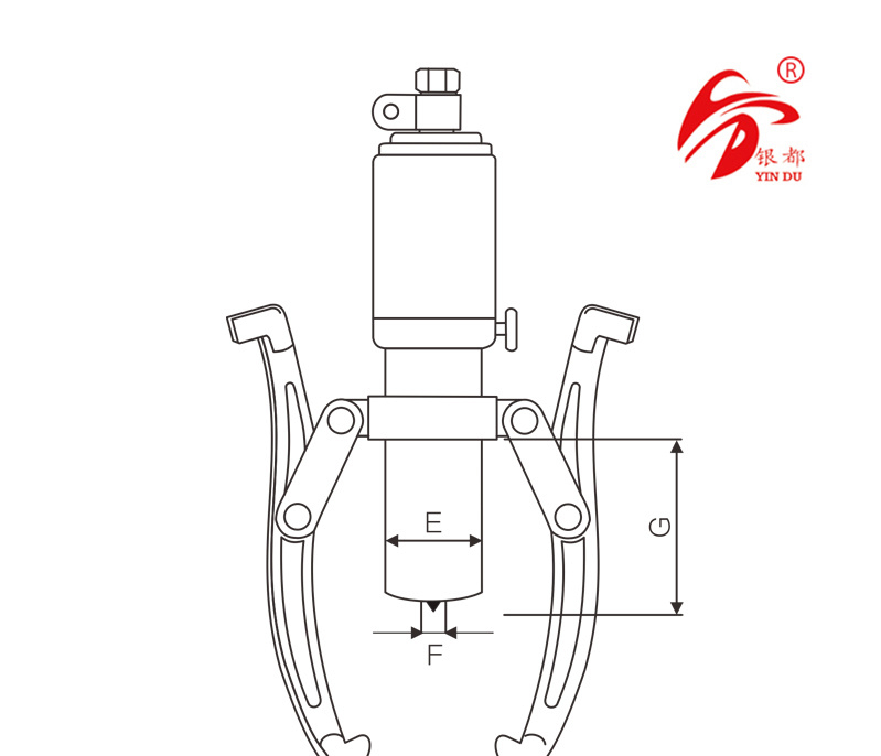 15 Ton Integral Hydraulic Bearing Puller Zyl-15