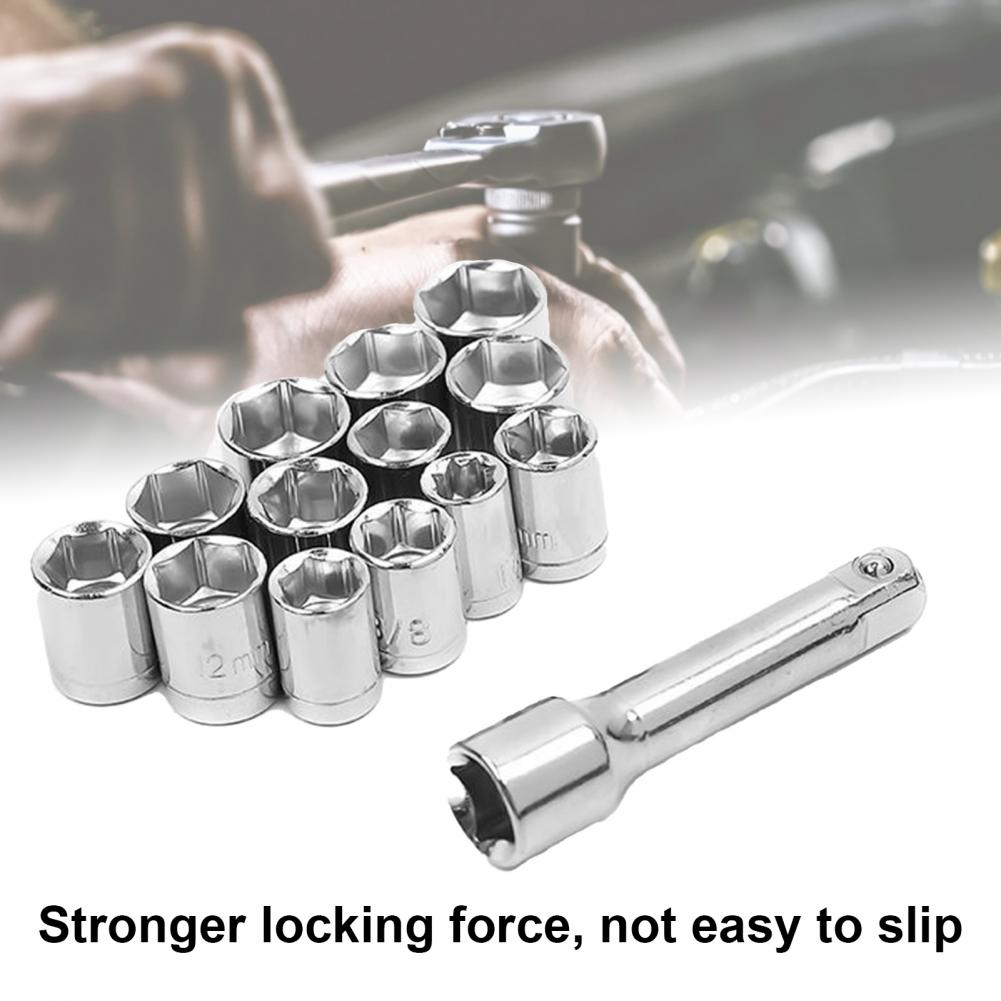 40pcs Stainless Steel Performance Tool W1173 SAE/Metric 1/4" 3/8" Drive Heavy Duty Socket Set with Soft Case Hand Tools Kit