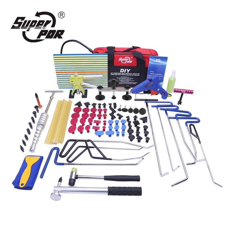 Super Pdr Auto Car Body Repair Tools Hook Rods Slide Hammer Car Dent Puller Kit