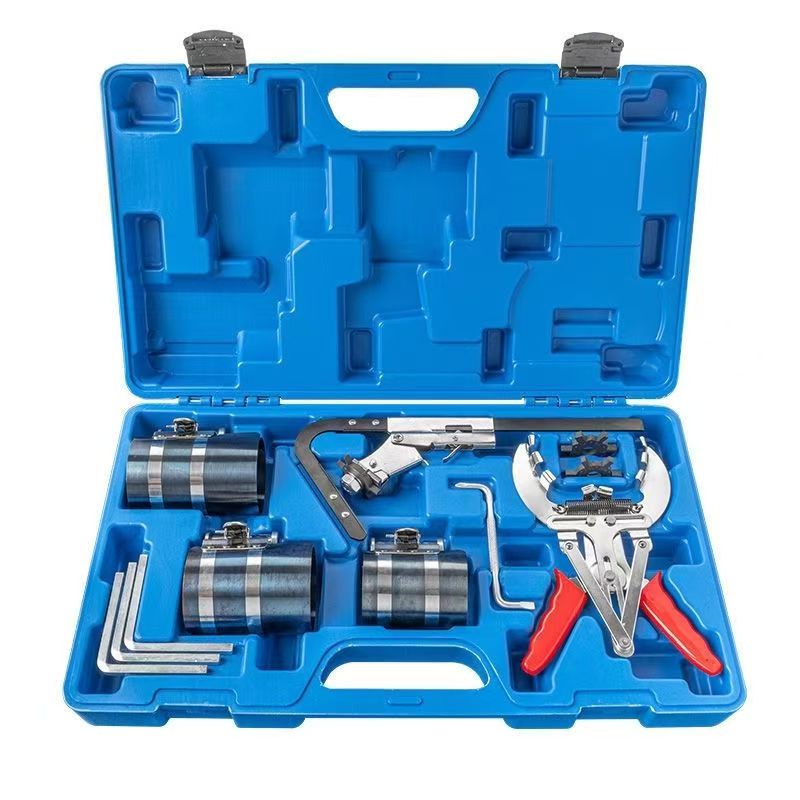 Universal Car Brake Service Automotive Piston Ring Disassembly Compressor Expansion Caliper Tool Set with Ratchet Wrench