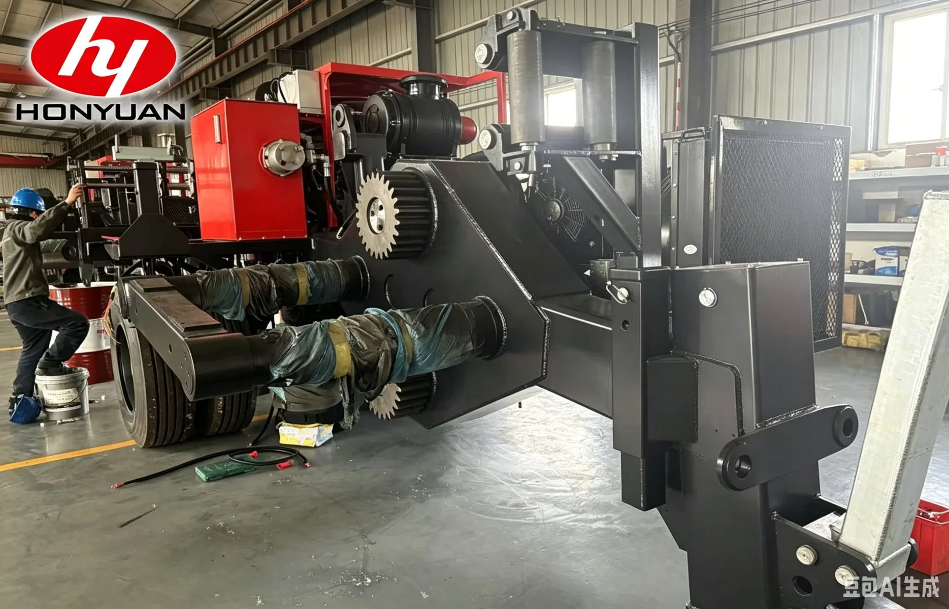 Heavy Duty Automatic Cable Steel Wire Loading Unloading Winding Puller Hydraulic Puller