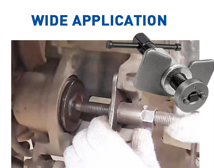 Removal Service Tool Piston Rewind Wind Back Kit Brake Disc Caliper Tool 5 Pcs Auto Repair Pad and Caliper Adapter Reset