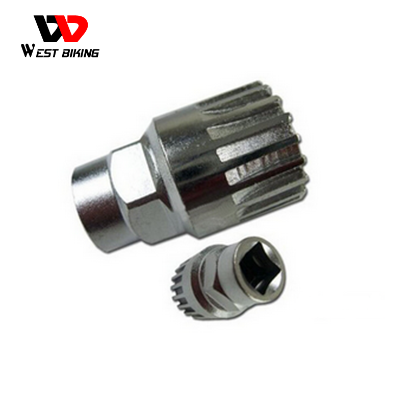 WEST BIKING 6-piece Shop Tool Set Bicycle Extractor Freewheel Remover Spoke Wench Bike Chain Brake &amp; Bottom Bracket Removal Tool