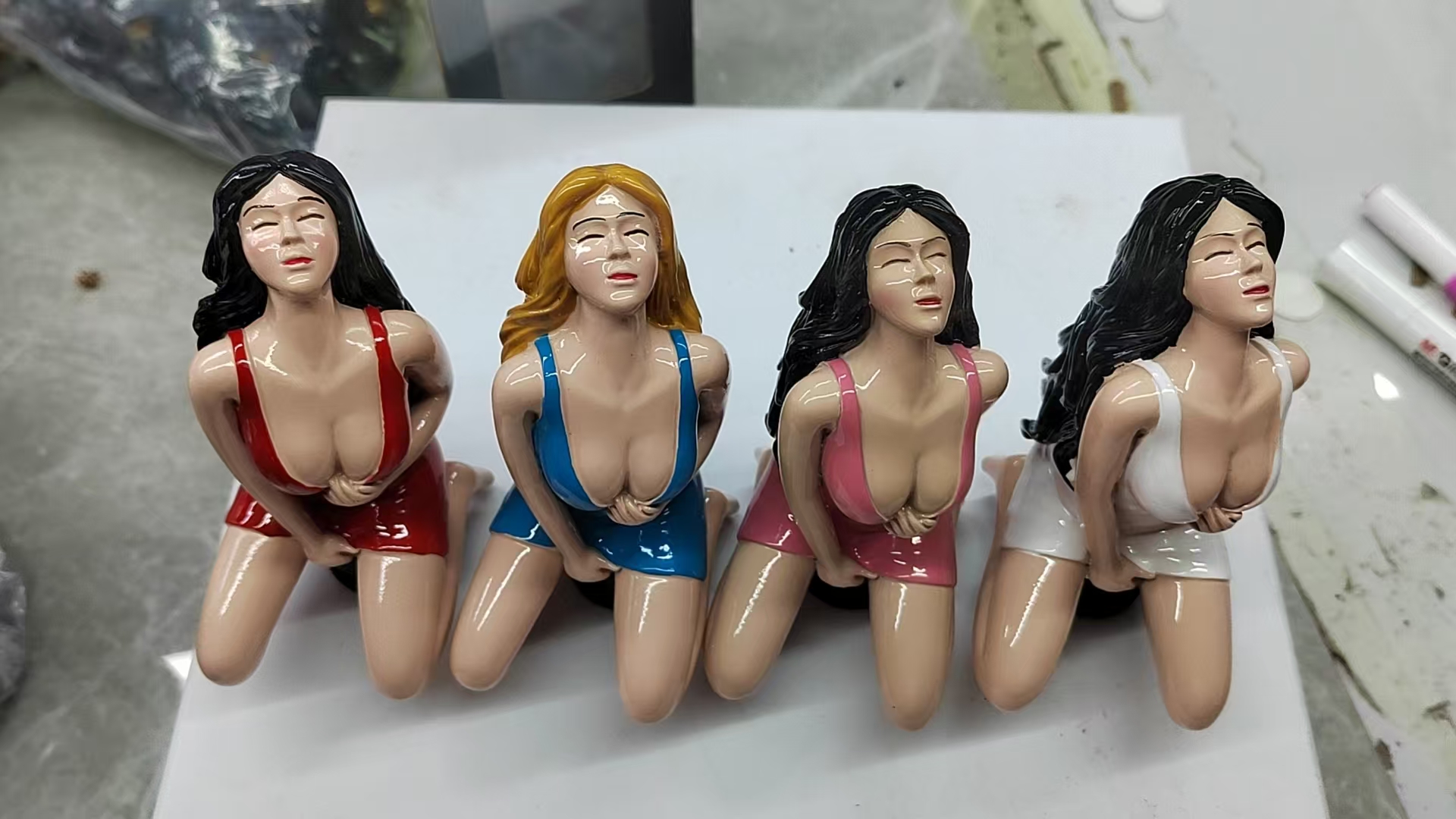 Universal Sexy Girl Lady Car Gear Stick Shift Knob Shifter Knob Manual Transmission Vehicle Lever Cover Car Interior Accessory