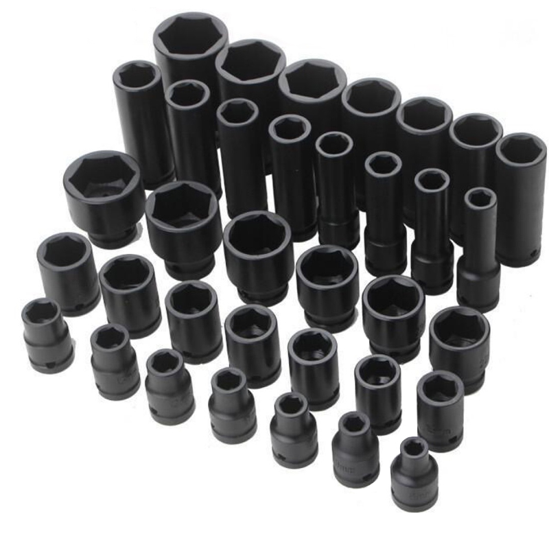 1/2 Inch Drive 35 Pcs Automatic Deep Long Impact Socket Set Metric and Ase