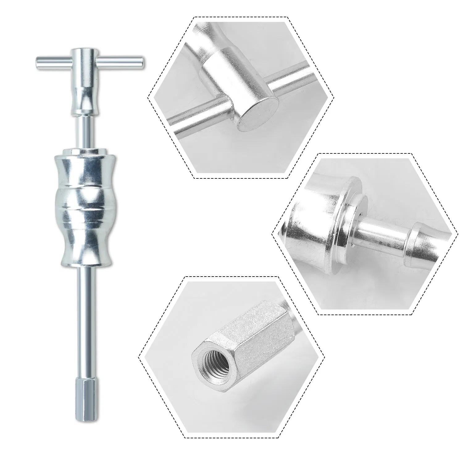 16PCS Internal Blind Hole Pilot Inner Bearing Puller Extractor Remover Slide Hammer Tool Set Kit