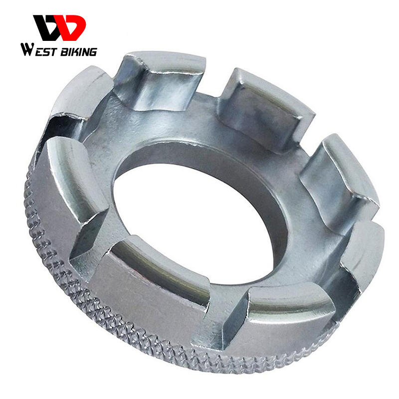 WEST BIKING 6-piece Shop Tool Set Bicycle Extractor Freewheel Remover Spoke Wench Bike Chain Brake &amp; Bottom Bracket Removal Tool