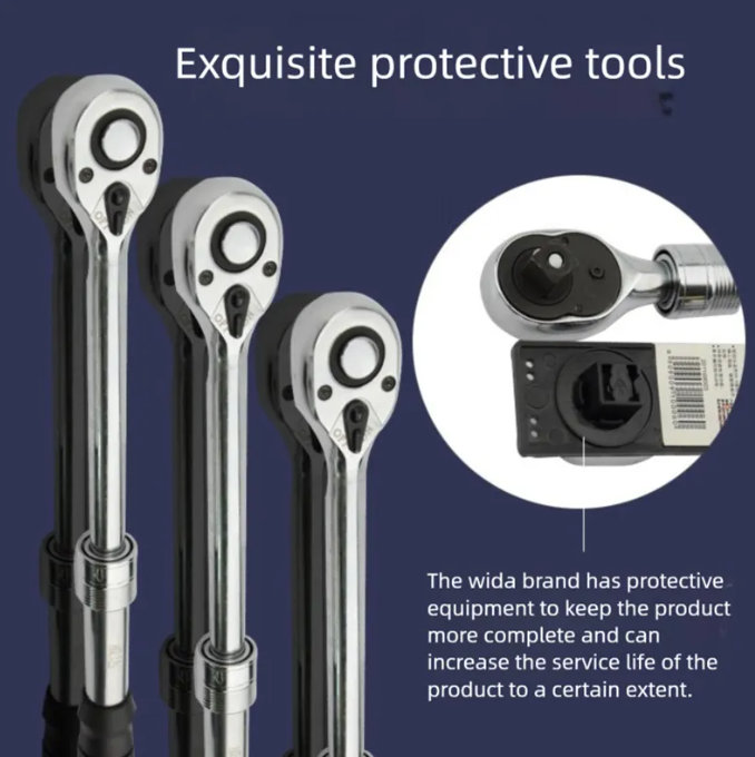 High Quality Professional Digital Torque Wrench Car Repair DIY OEM Customizable Chrome Vanadium Steel 800N-m Capacity