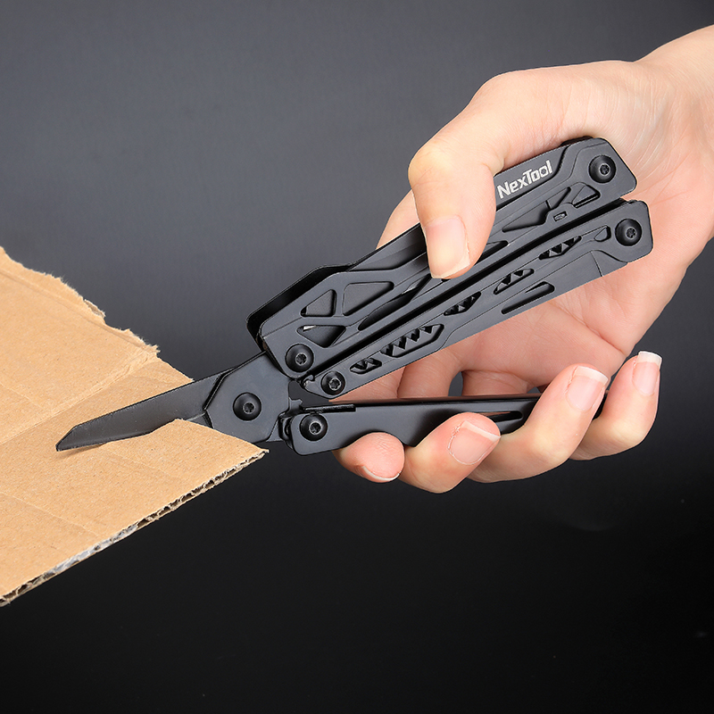 High Quality NEXTOOL Best Selling Multi-Function Stainless Steel Black Coated Combination Pliers Fire Starter DIY OEM