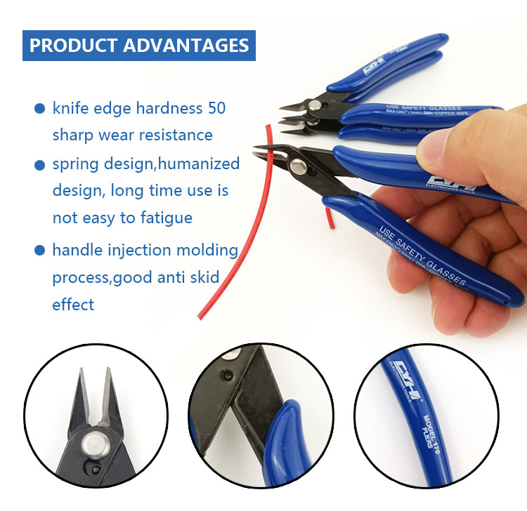 5 Inch 170 Plier Hot Sale Professional Jewelry Making Pliers Diagonal Side Small Wire Cutters Electronic Plier Tools