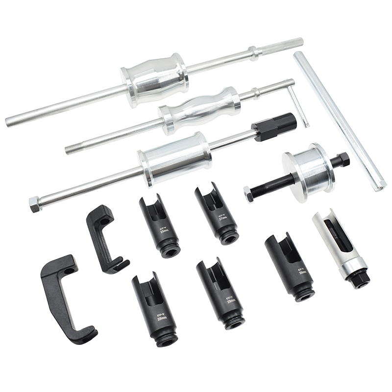 40-Piece Slide Hammer Extractor Set Diesel Injector Puller Tool Kit for Diesel Engine and Auto Truck Repair