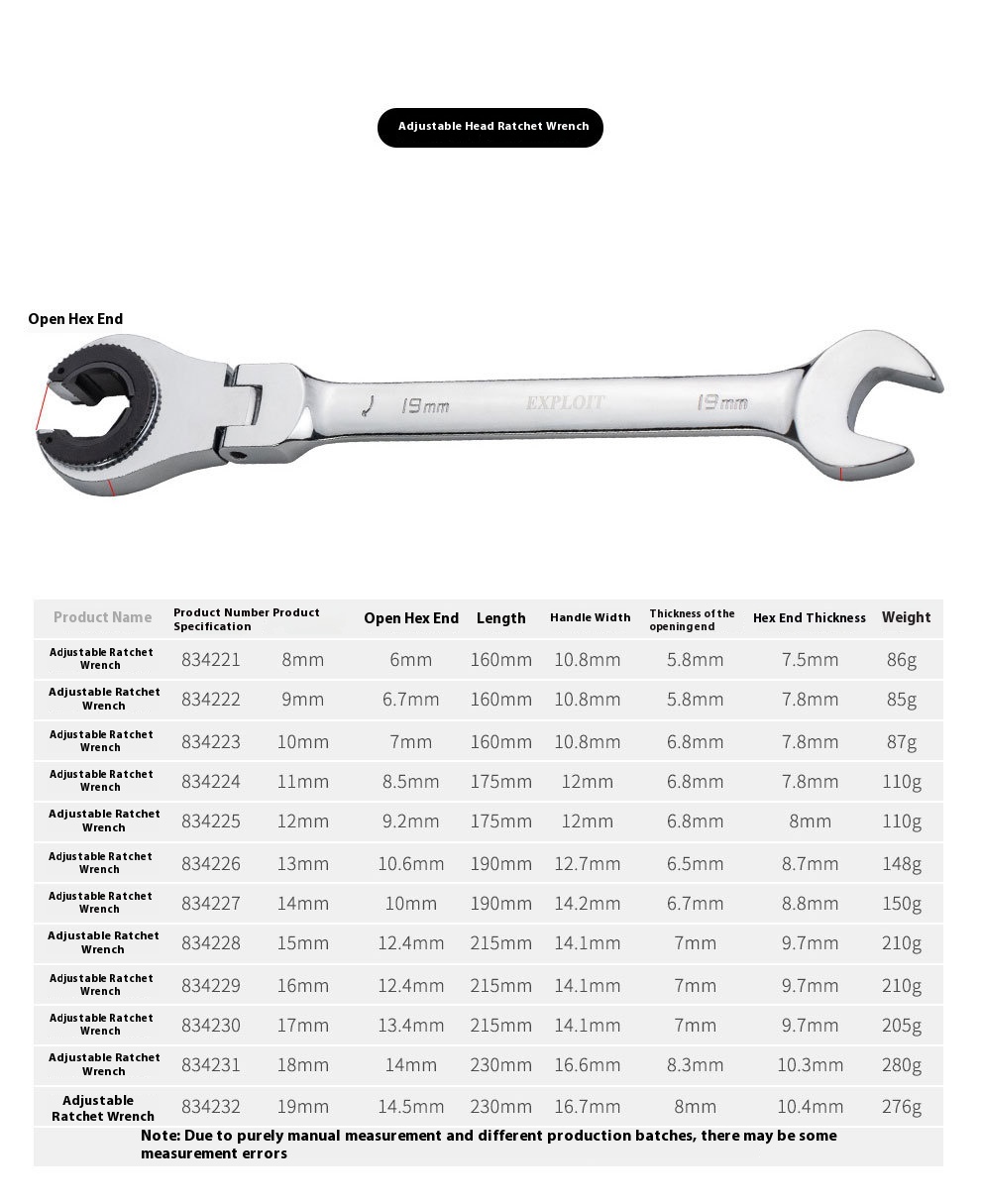 Auto Repair 72 Tooth Ratchet Wrench Kit Metric CRV Steel Flexible Fixed Head Tubing Wrench Industrial Dual Use Hand Tool Sets