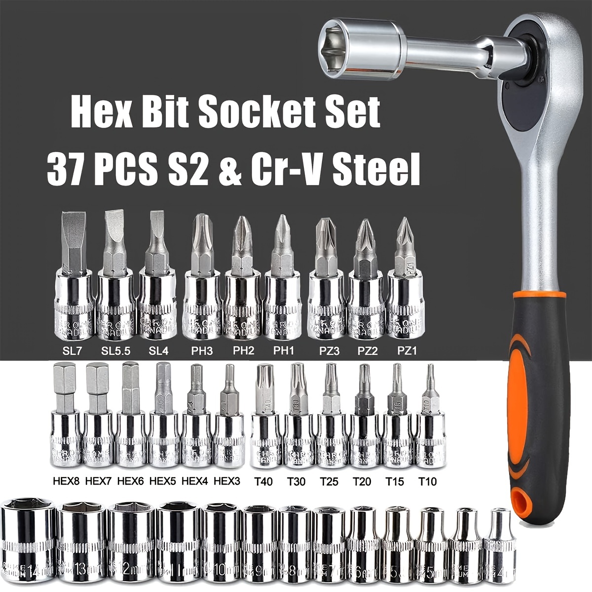 New 46-piece Auto Repair Combination Ratchet Wrench Auto Maintenance Vehicle-mounted Socket Repair Set Tool Box