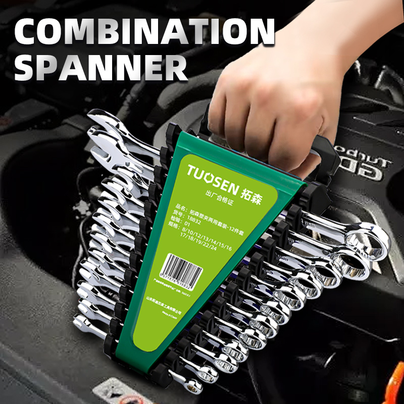 Factory Outlet Dual-Purpose Open-Ended Steel Wrench Set Double-Headed Chrome Finish OEM Customizable Metric Plastic Clamp Cars