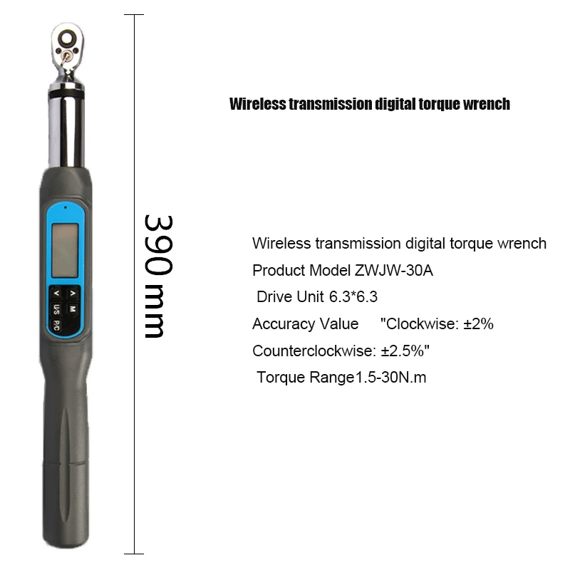 Digital Torque Wrench Bluetooth WiFi Long Distance Wireless Communication Electronic Torque Wrench