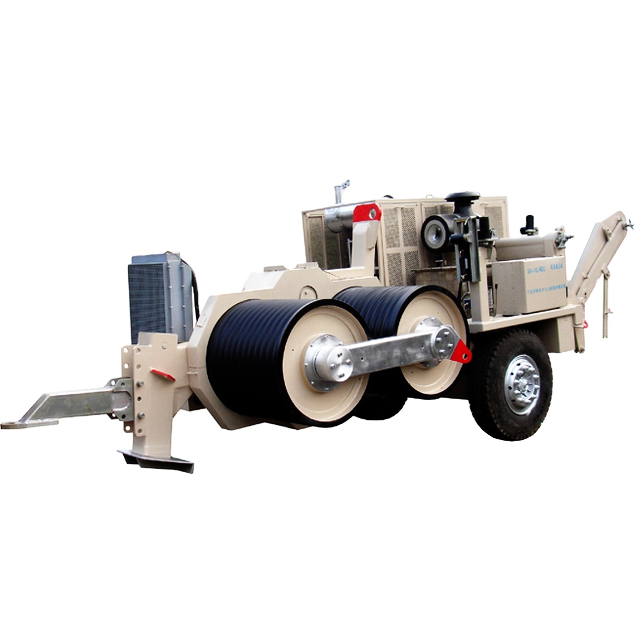 Donghuan Overhead Power Line 42T Hydraulic Cable Puller Machine Transmission Cable Stringing Equipment Alloy Steel 420KN 350KN