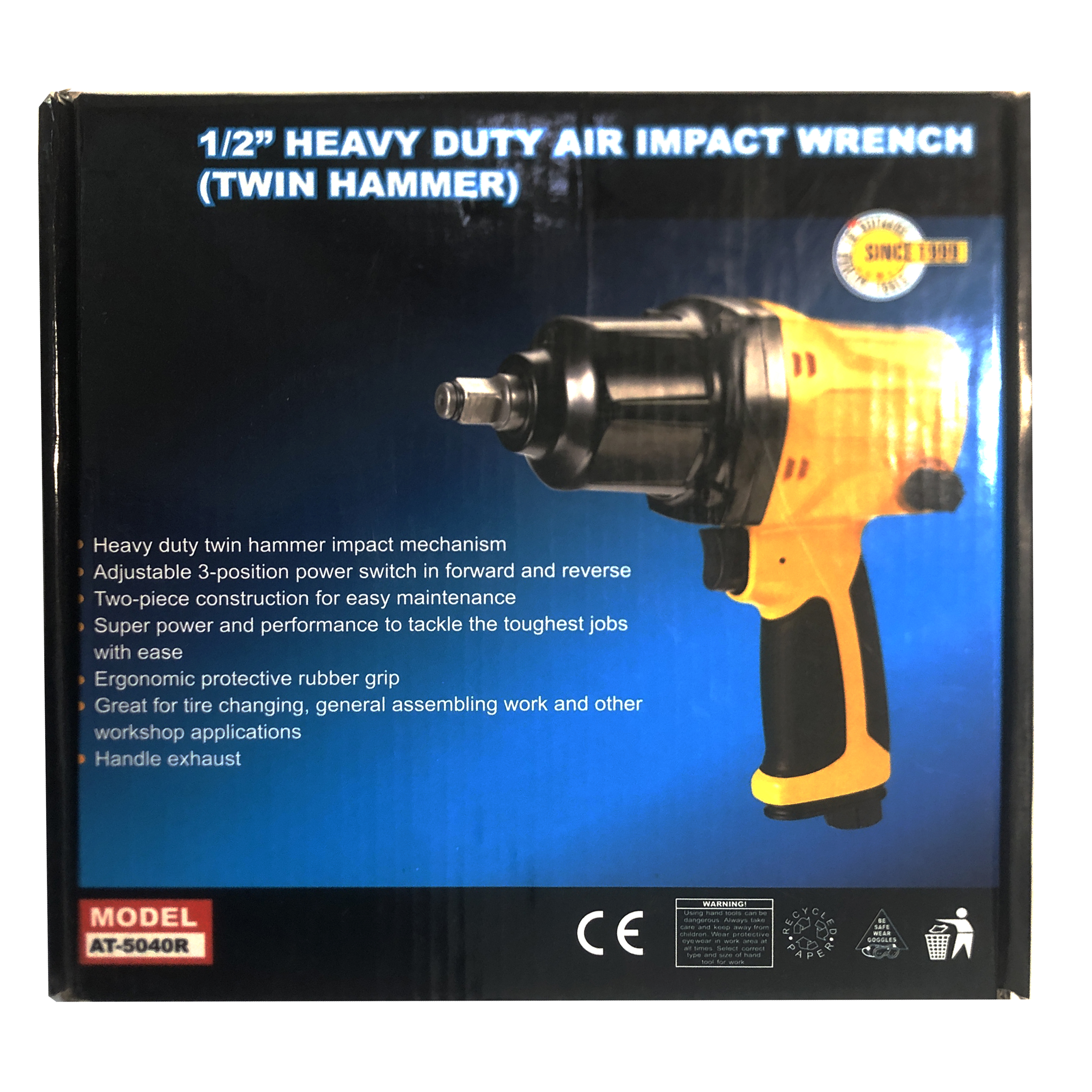 High Torque 1/2 Inch Pneumatic Air Impact Wrench New Design with Longevity for Vehicle Maintenance OEM Customizable