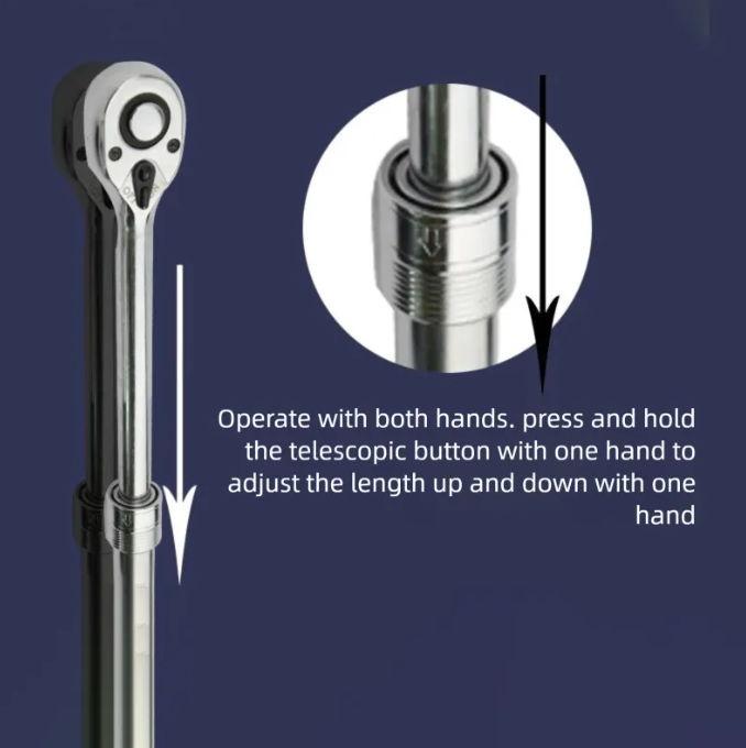High Quality Professional Digital Torque Wrench Car Repair DIY OEM Customizable Chrome Vanadium Steel 800N-m Capacity
