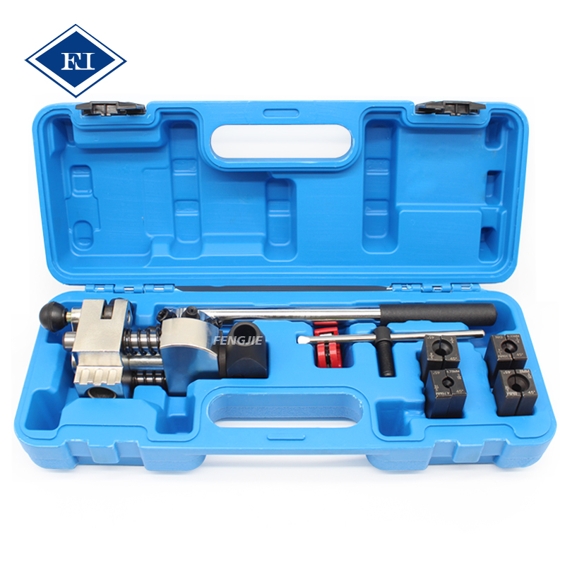 Brake Service Pipe Flaring Tool Brake Pipe Line Aluminium Copper Tubing Flaring Tool Set for 3/16"-1/4"-5/16"-3/8" Tubing