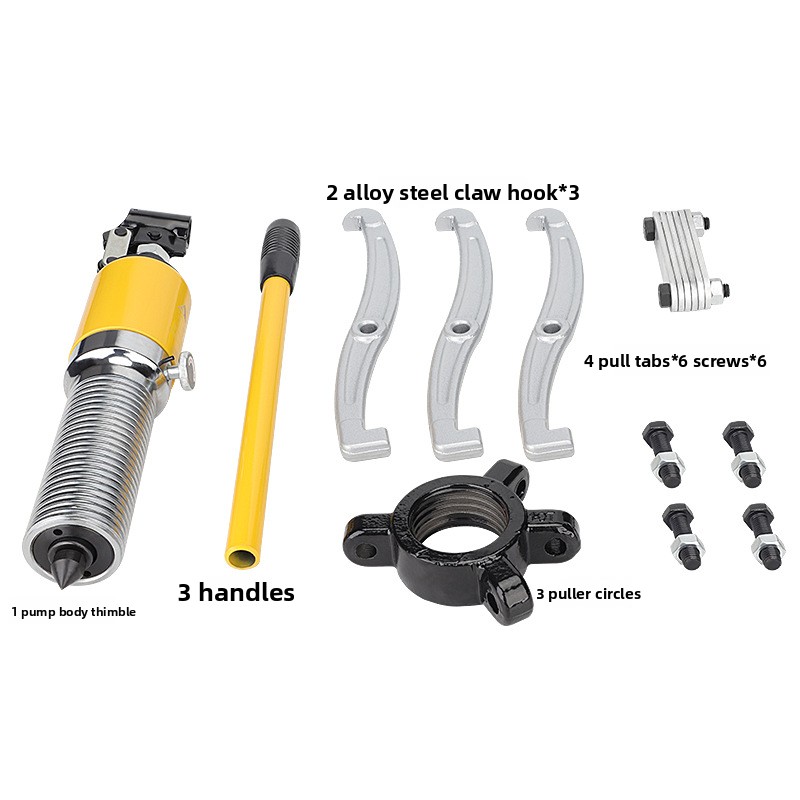 Multi-Function Hydraulic Puller 5T-50T Range Bearing Disassembly and Shaft Extractor Tool Three-Jaw and Two-Jaw Design