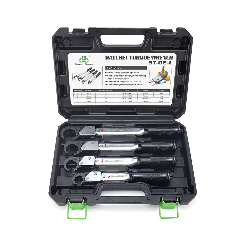 ST-02-L Ratchet Torque Wrench High Precision Open Wrench Spark Plug Air Conditioning Service Tool