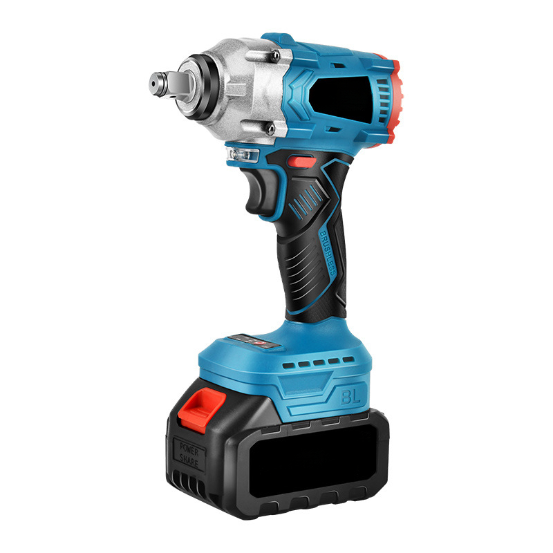 Cordless Electric Impact Wrench Industrial High Torque Lithium Battery Power Tools For Construction Auto Repair Nut Removal