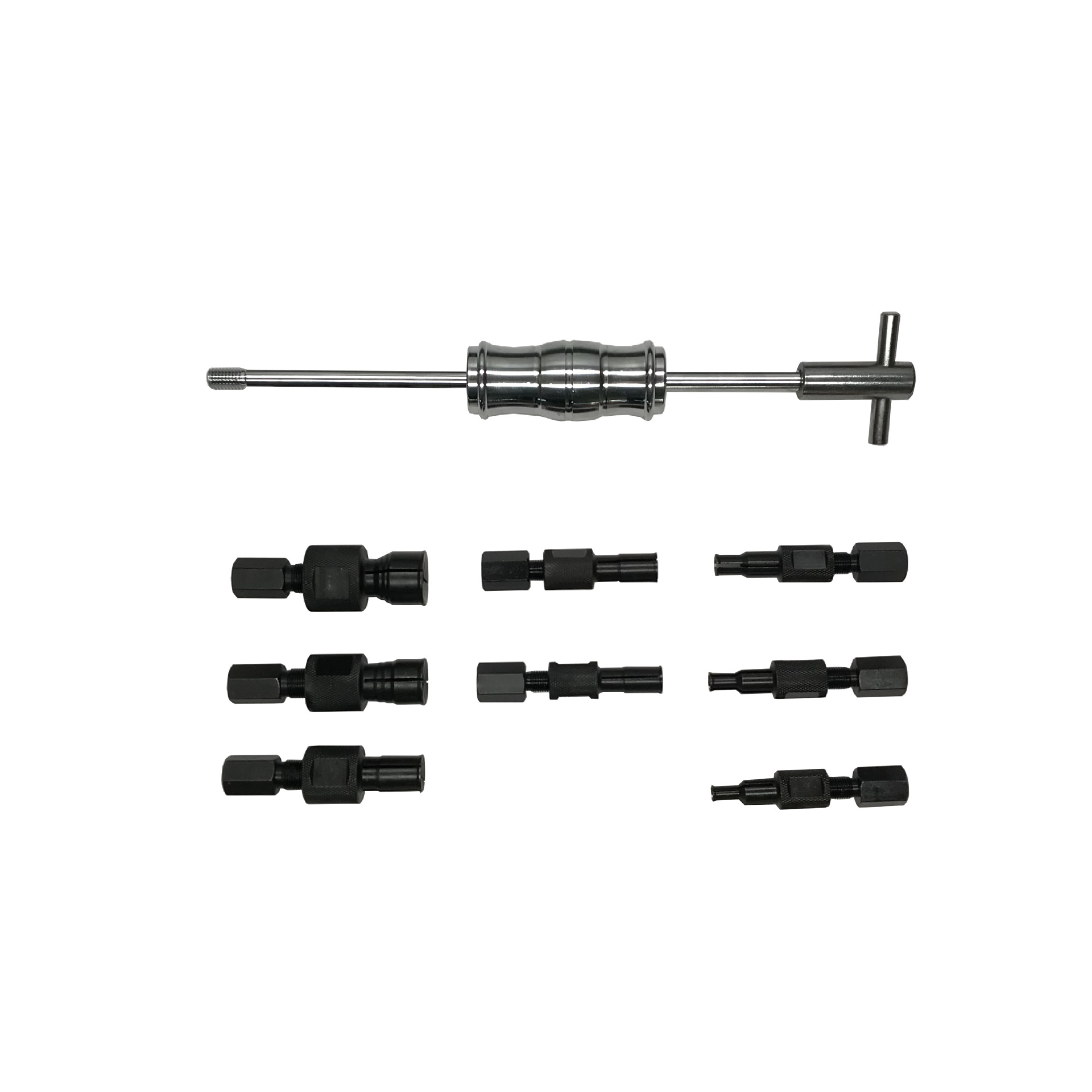 9-Piece Inner Bearing Puller Set with Slide Hammer and Wheel Puller Extractor Red/Black/Silver OLIVER Car Fitment