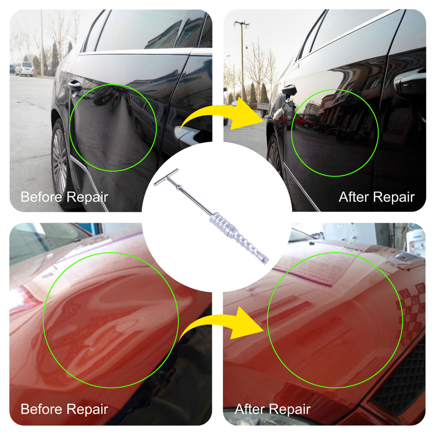 Super PDR Other Vheicle Tool Car Dent Repair Puller T Slide Hammer With Glue Tabs