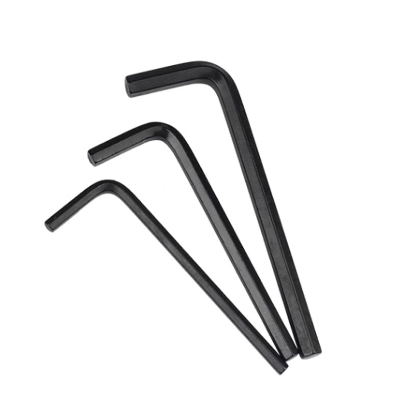 M10 M12 ASTM B7 B7M A325 Grade 2 5 Steel Black Oxide Black Powder L Type Hex Wrench Allen Key With Ball End With Flat End DIN911