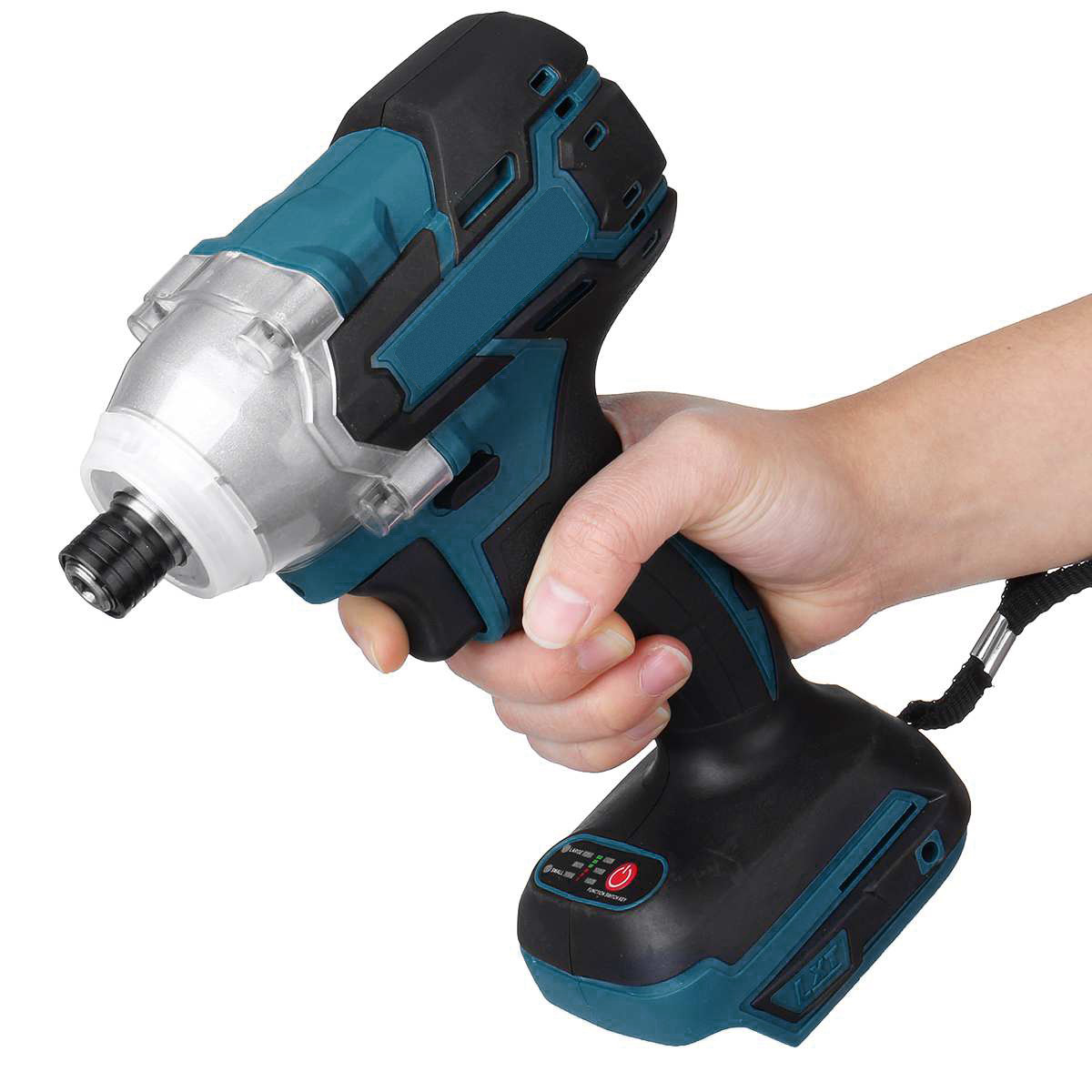 Foreign Trade Electric Lithium Battery Brushless Charging Large Torque Wrench Impact Screwdriver Auto Repair Air C