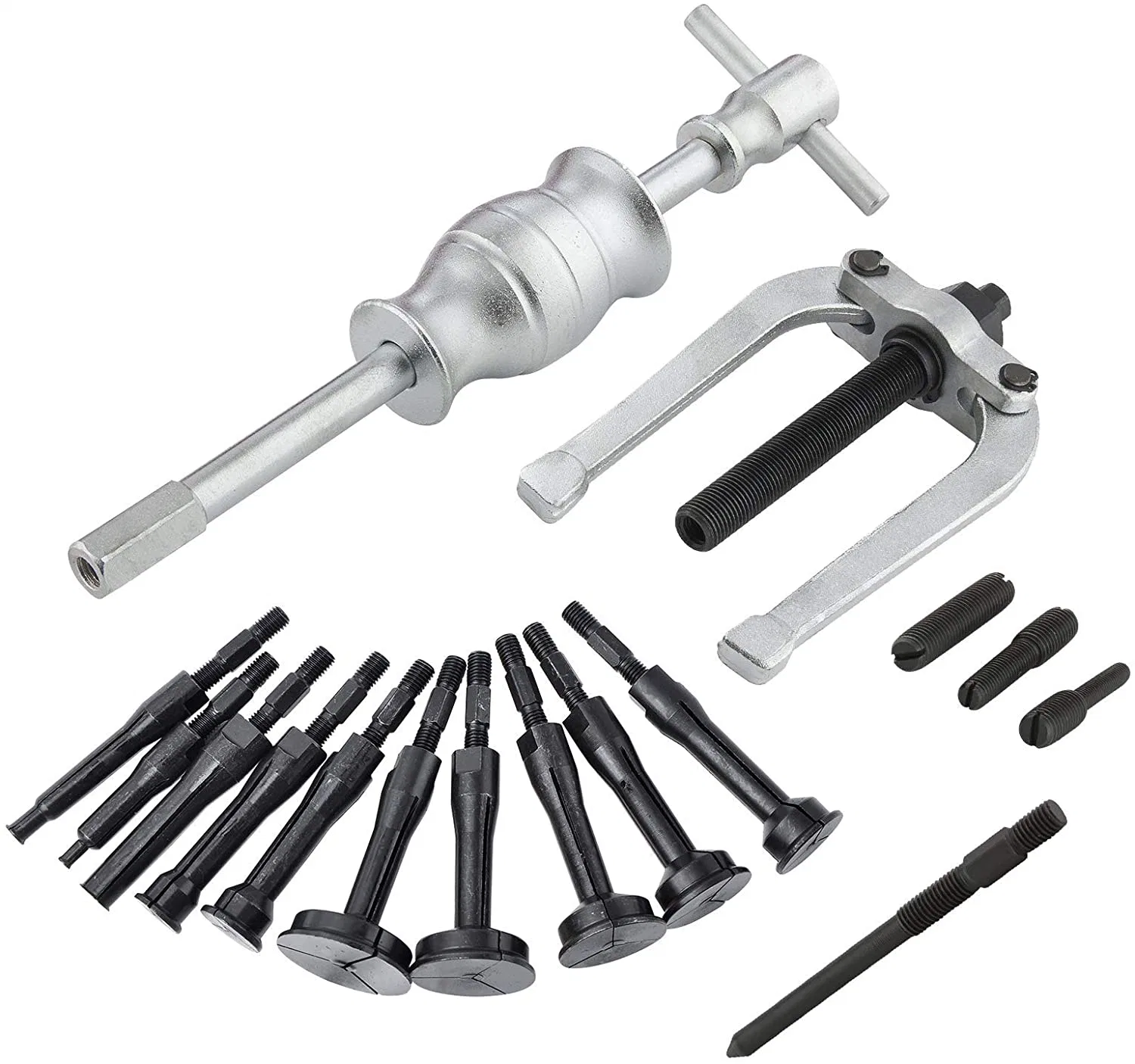 Automotive Blind Hole Pilot Bearing Puller Internal &amp; Extractor Remove 16PCS Bearing Extractor Set (48120020)
