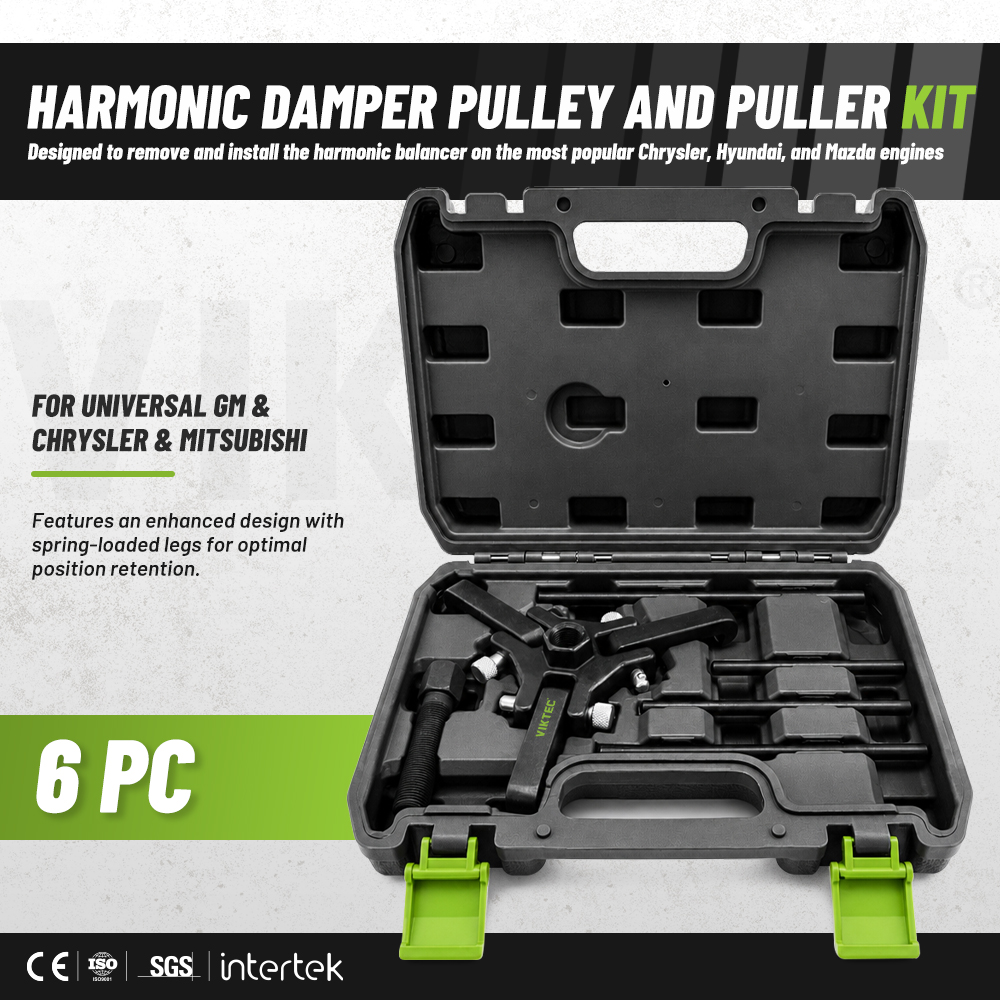 Harmonic Damper Pulley Puller Kit Automotive Repair Tools Professional Vehicle Tools for GM Chrysler Mitsubishi