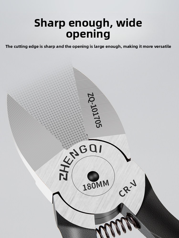 Industrial-Grade Chromium-Vanadium Alloy Steel Diagonal Cutting Pliers Electrician's Special Wire Cutters Long-Nose Slant-Nose
