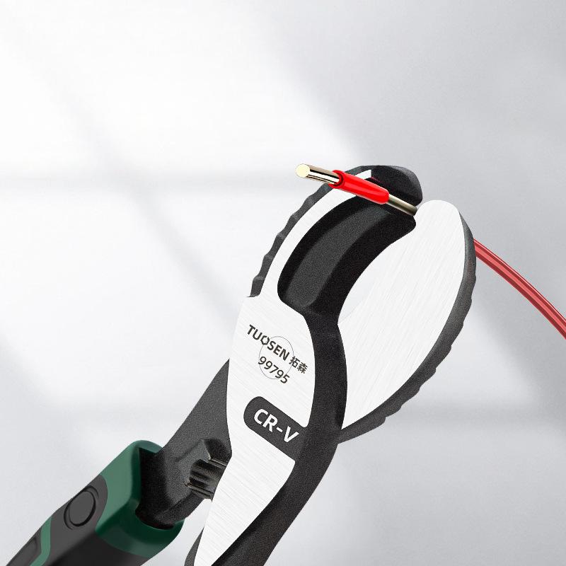Industrial Grade Steel Wire Cutting Scissors Cable Cutter Soft Grip Handle Mini Electric Wire Cutting Pliers