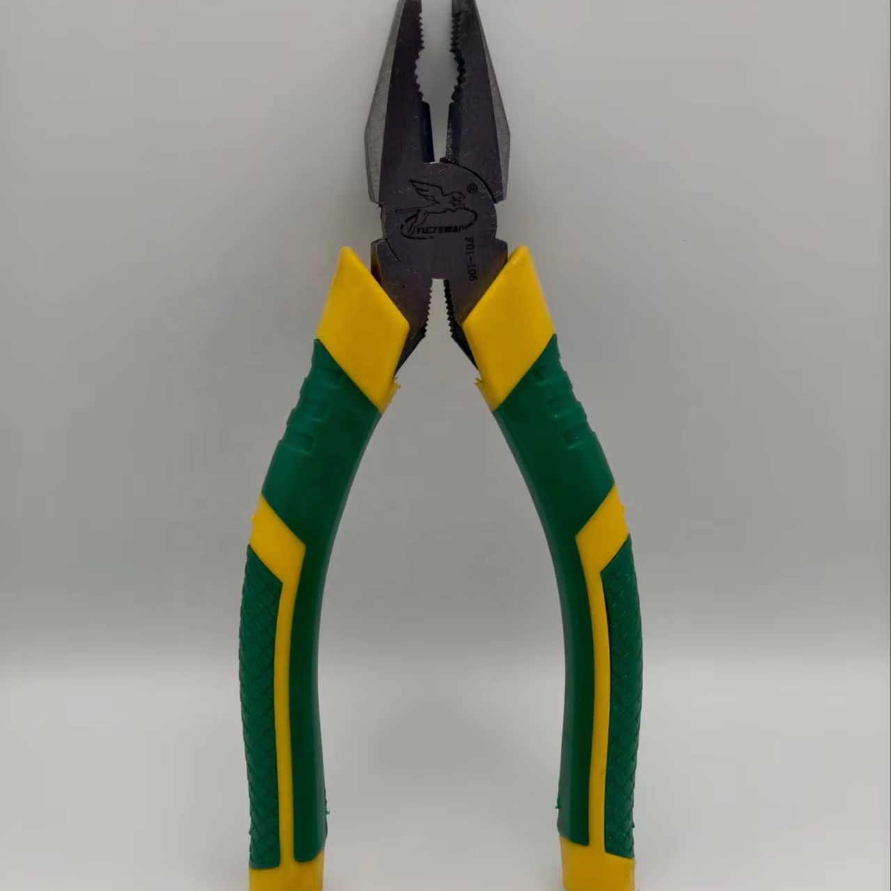 6 Inches Green and Yellow Handle Wire Cutters F01-106 Plier 6/Box