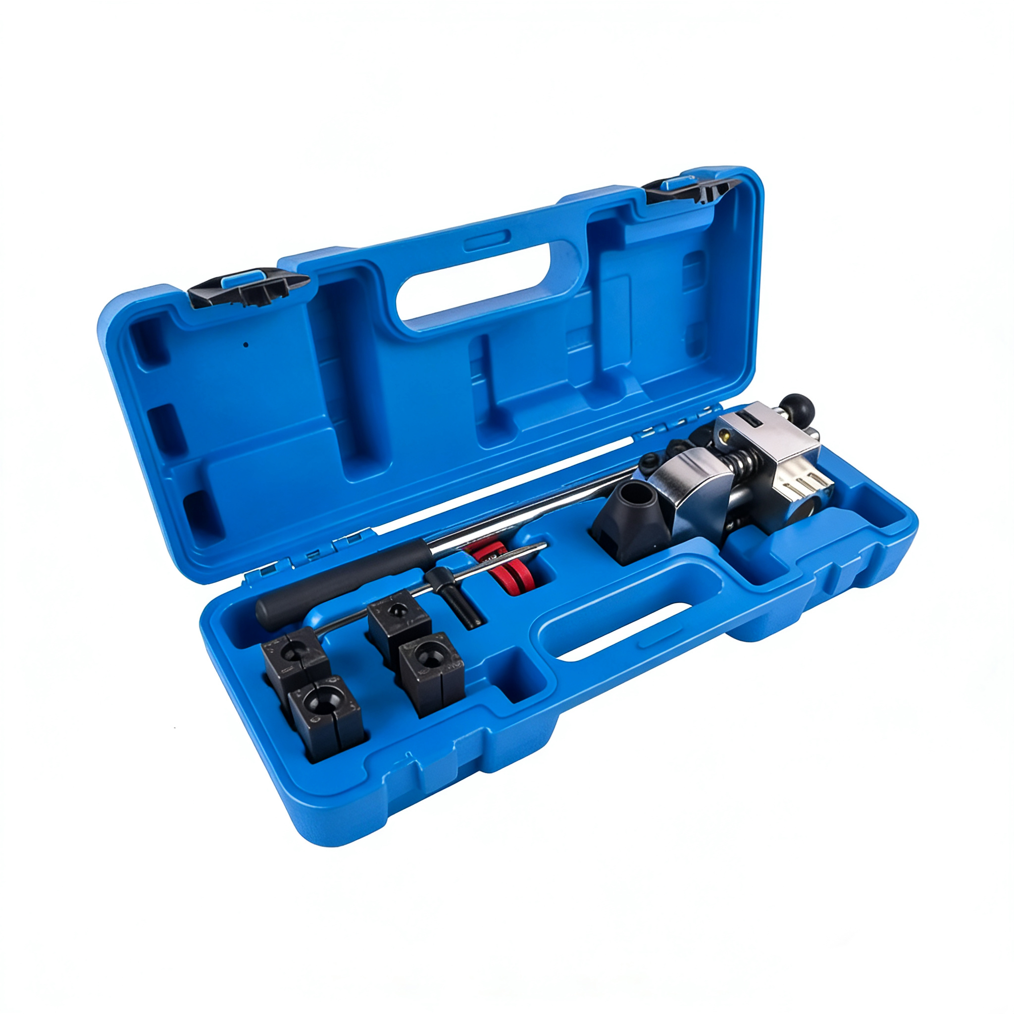 Auto Brake Service Pipe Flaring Tool 3/16"-1/4"-5/16" Tubing Carbon Steel Powder Coated Universal Fit Flaring Tool Set