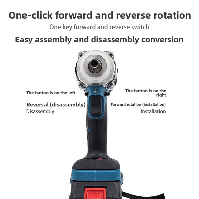 4815 Motor 350N.m Portable Electric Wrench 2 In 1 Large Torque Wrench Impact Electric Screwdriver Brushless Cordless Wrench