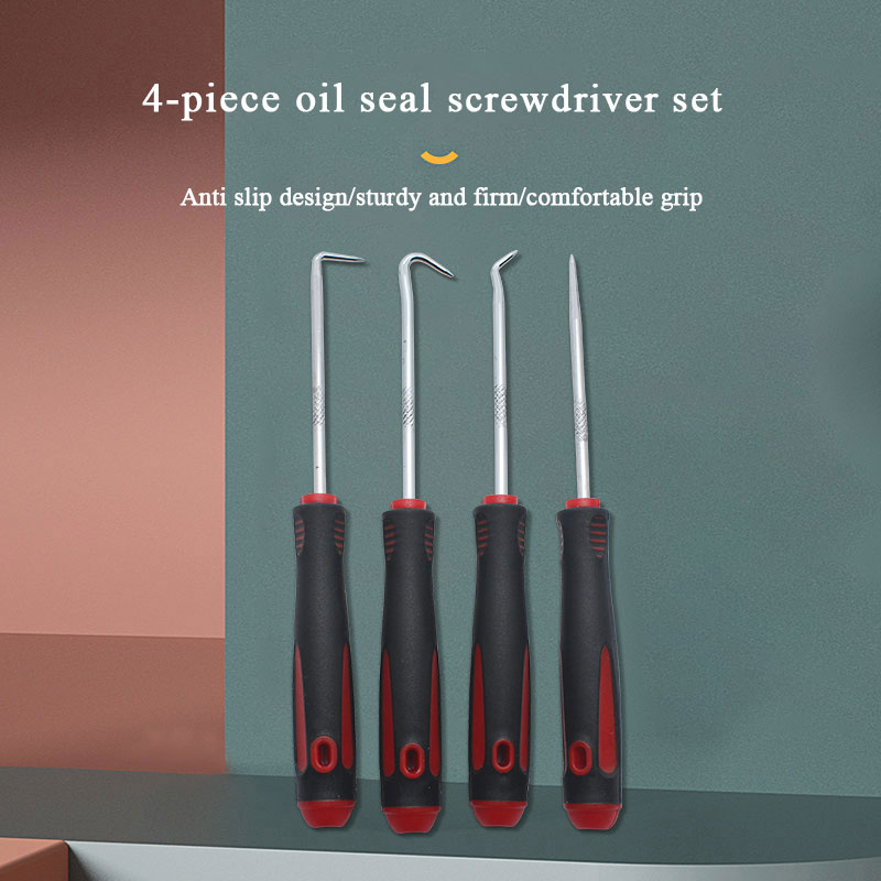 Set of 4 Car Remover Tool Set Auto Car Pick and Fork Hook Kit for O Ring Oil Seal Screwdrivers Gasket Puller Remover Craft Hand