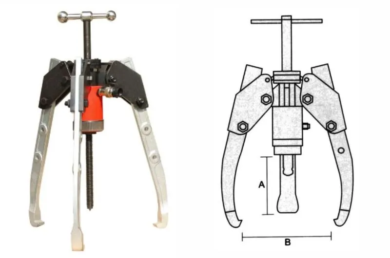 Hydraulic Three Claws Self-Centering Puller