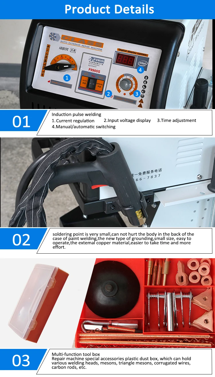 Manufacturer Factory OEM High Quality Car Dent Repair Puller Equipment Dent Pullering Machine With Meson Welding Pulling