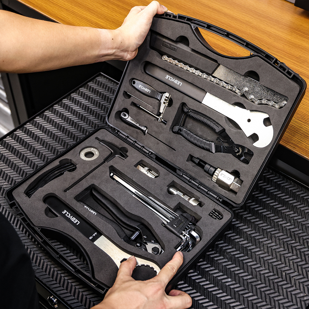LEBYCLE 17 in 1 Bicycle Repair Tool Kit Hex Wrench Chain Breaker Crank Puller Tire Lever Bike Tools &amp; Maintenance Set