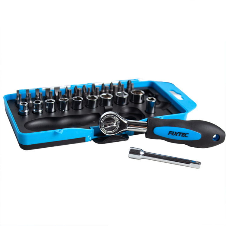 Fixtec 38PCS Hand Tools Set Multi-Bit Ratcheting Screwdriver Electrician Screw Driver Screwdriver Set