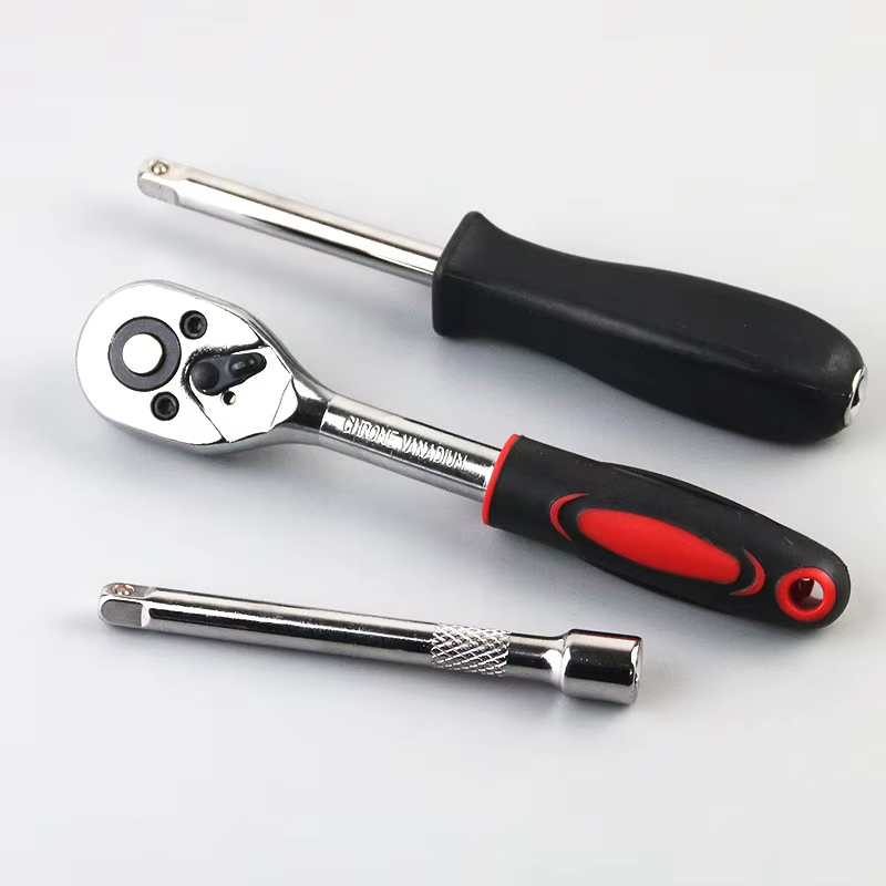 46pcs Carbon Steel Manual/Auto Repair Combination Tool Set 1/4" Hand Impact Spanner Small Socket Wrench Screwdriver Hard OEM