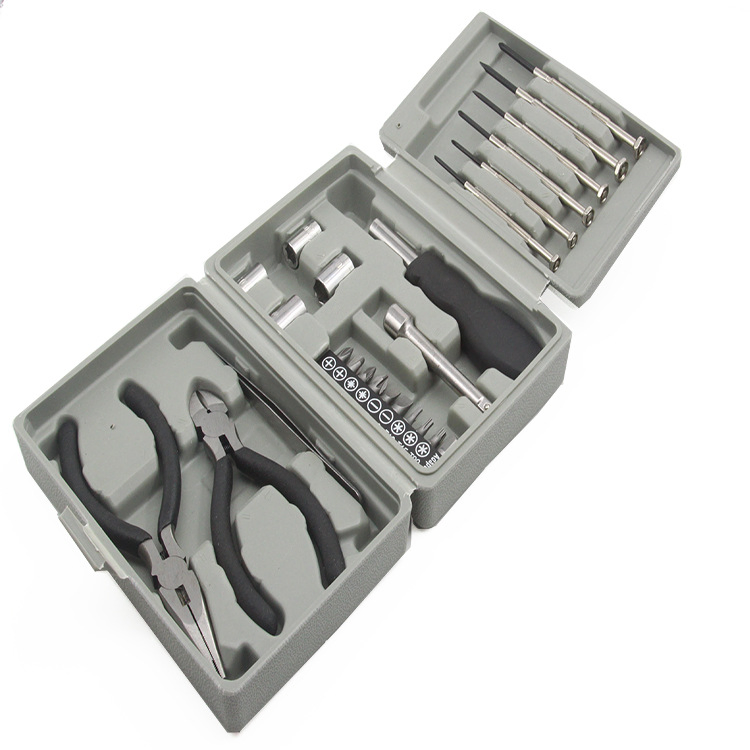Ratchet Screwdriver Bit Long Nose Pliers Utility Knife 25PCS Tool Set Hand Tool Set
